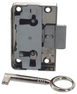 Oplegslot Kastdeurslot Univers - Vernikkeld Staal - 30x50x60mm