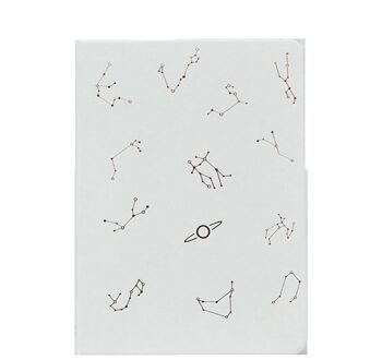 Opmerking Boek Constellation Hardcover Dagboek Blanco Binnenpagina Schetsboek Zwart En Wit Cover School Briefpapier Bullet Journal