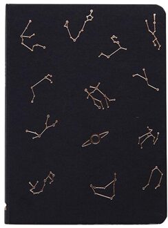 Opmerking Boek Constellation Hardcover Dagboek Blanco Binnenpagina Schetsboek Zwart En Wit Cover School Briefpapier Bullet Journal