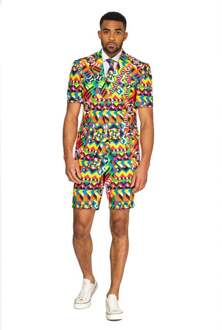 Opposuits Abstractive - Zomerpak voor heren - Meerkleurig - Festivals - Maat 56