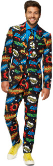 Opposuits Badaboom - Mannen Zomer Kostuum - Gekleurd - Carnaval - Maat 60