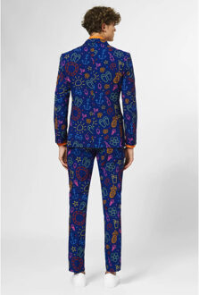 Opposuits Doodle Dude - Mannen Kostuum - Gekleurd - Feest - Maat 50