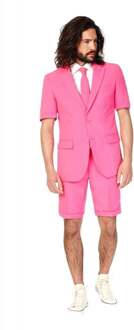 Opposuits Mr. Pink - Mannen Zomer Kostuum - Roze - Feest - Maat 54