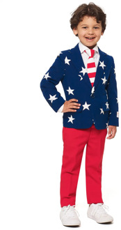 Opposuits Mr. USA Opposuits kostuum voor kinderen - 110/116 (6-8 jaar) - Kinderkostuums