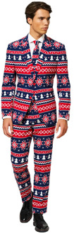 Opposuits Nordic Noel - Mannen Kostuum - Gekleurd - Kerst - Maat 46