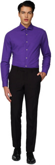 Opposuits Overhemd Purple Prince Heren Polyester Paars