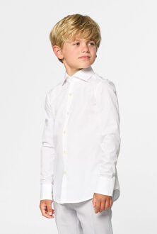 Opposuits Overhemd White Knight Jongens Katoen/polyester Wit