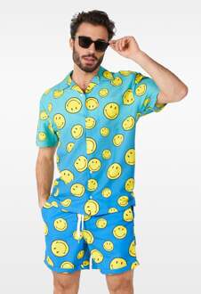 Opposuits Smiley® Summer Fade Outfit Geel - Beige - Creme, Blauw, Multikleur - Print