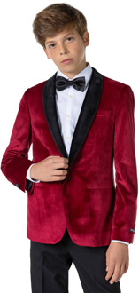 Opposuits Teen boys dinner jacket burgundy Rood - 134/140