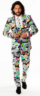 Opposuits Televisie Tv Print Verkleedkleding Net Kostuum/pak Voor Heren Inclusief Stropdas 54 (2xl)