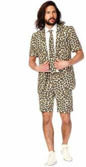 Opposuits The Jag - Mannen Zomer Kostuum - Beige - Feest - Maat 58