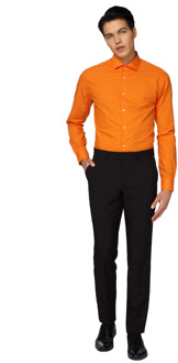Opposuits The Orange - Mannen Overhemd - Oranje - Feest - Maat 39/40