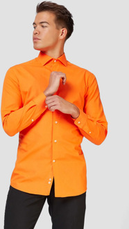 Opposuits The Orange - Mannen Overhemd - Oranje - Feest - Maat 47/48