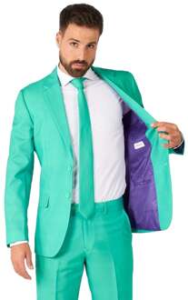 Opposuits Trendy Turquoise Kostuum Groen - 46,50,52,54,56,58