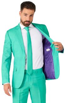 Opposuits Trendy Turquoise Kostuum Groen - 54