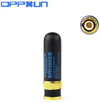 OPPXUN Mini SRH805S VHF UHF dual band handheld two way radio diamond antenna BNC connector For ICOM IC-V8 IC-V80 IC-V80E IC-V82