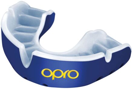 Opro Gold Ultra Fit Gebitsbeschermer blauw - wit - JUNIOR