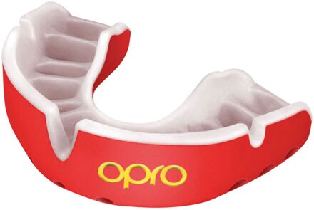 Opro Gold Ultra Fit Gebitsbeschermer rood - wit - SENIOR
