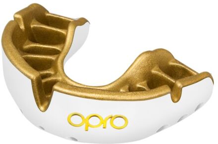 Opro Gold Ultra Fit Gebitsbeschermer wit - goud - SENIOR