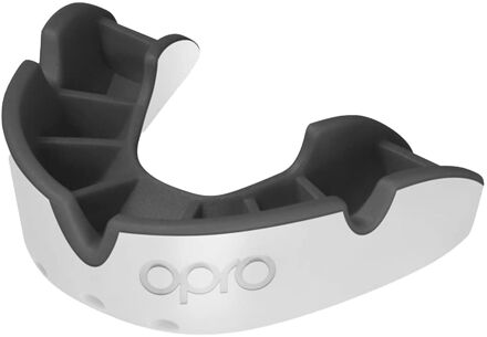 Opro Silver Superior Fit Gebitsbeschermer wit - zwart - SENIOR