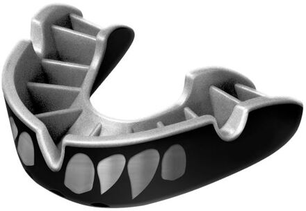 Opro Silver Superior Fit Jaws Mouthguard Zwart - SR