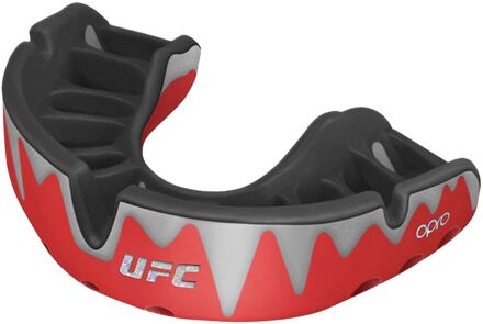Opro UFC Platinum Elite Fit Gebitsbeschermer rood - zilver - zwart - SENIOR