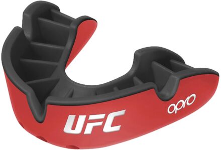 Opro UFC Silver Superior Fit Gebitsbeschermer rood - zwart - SENIOR