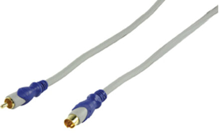 OPRUIMING HQ Silver basis kwaliteit S-VHS - Composiet RCA kabel met vergulde connectoren - 10 meter