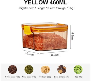 Opslag Container Tpr Plastic Keuken Voedsel Container Opbergdoos Luchtdicht Huisdier licht grijs