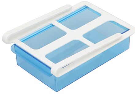 Opslag Houders Keuken Artikel Opslag Plank Koelkast Lade Planken Plaat Laag Opbergrek Keuken Organizer Product blauw