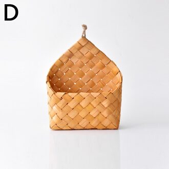 Opslag Mand Muur Opknoping Natuurlijke Rieten Bloemenmand Rotan Bloempot Huis Tuin Wanddecoratie Container Woondecoratie