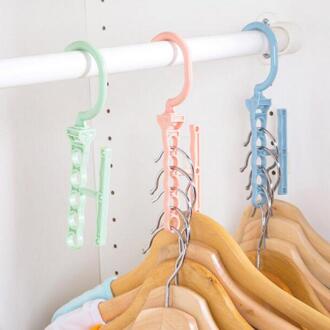 Opslag Rekken Garderobe Organizer Ruimtebesparend Broek Fishbone Soort Handdoek Kleerhangers Haak Multi Lagen Hangers voor kleding