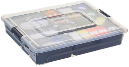 Opslag sorteerbox - 13 vakjes indeling - 35 x 28 x 7 cm