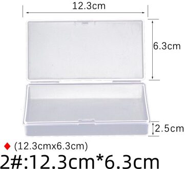 Opslag Transparante Plastic Doos Vissen Lokken Kunstmatige Lepel Aas Haak Lokken Visgerei Accessoires Tool klein 2