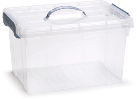 Opslagbox AZUL serie - met deksel - transparant - 18.5 liter - 42 x 30 x 24 cm - kunststof