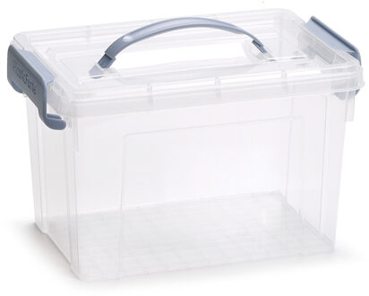 Opslagbox AZUL serie - met deksel - transparant - 5.7 liter - 28 x 20 x 17 cm - kunststof