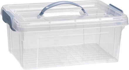 Opslagbox AZUL serie - met deksel - transparant - 8.5 liter - 36 x 26 x 15 cm - kunststof
