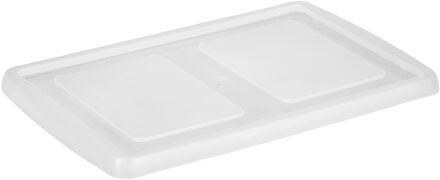 opslagbox deksel kunststof transparant 59 x 39 x 2,9 cm voor Nesta boxen 30 en 51 liter - Opbergbox