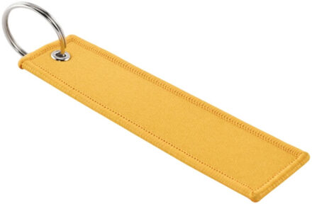 Opstijgen verwijder voor de vlucht sleutelhanger - maat One size Geel