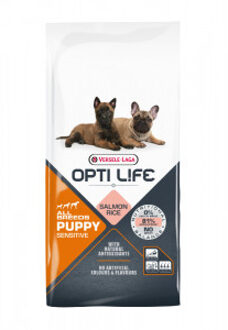 Opti Life Puppy Sensitive - Zalm - Hondenvoer - 12,5 kg