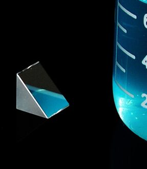 Optical Glass Driehoekig Prisma Haakse Gelijkbenige Prisma Lens Optische K9 Glas Materiaal Testen Instrument 10*10 * 10mm