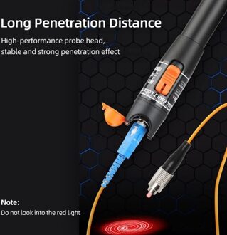 Optical Power Meter Handheld 10mW Optical Fiber Tester Type Red Light Visual Fault Locator Fiber Test Pen