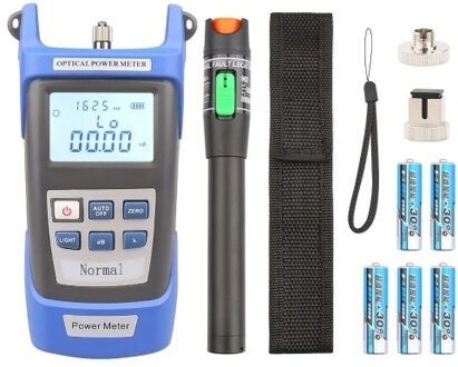 Optical Power Meter Handheld 30mW Optical Fiber Tester Type Red Light Visual Fault Locator Fiber Test Pen