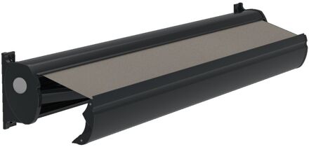 Optima Knikarmscherm Ts - Antraciet - Doek D282 - Elektrisch - Uv-bestendig - 450x250cm