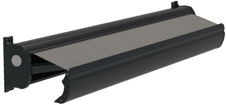 Optima Knikarmscherm Ts - Antraciet - Doek D293 - Elektrisch - Uv-bestendig - Met Afstandsbediening - 500x250cm