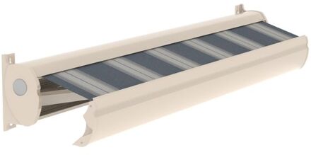 Optima Knikarmscherm Ts - Crème - Doek D414 - Handmatig - Uv-bestendig - 550x250cm