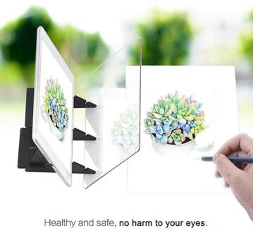 Optische Beeldvorming Tekentafel Lens Schets Spiegelende Reflectie Dimmen Beugel Houder Schilderij Spiegel Plaat Tracing Kopie Tafel