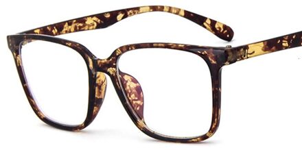 Optische Glazen Mannen Computer Bril Gaming Bril Transparante Brillen Frame Vrouwen Anti Brillen Specs luipaard