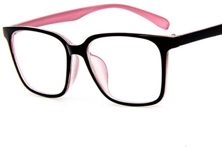 Optische Glazen Mannen Computer Bril Gaming Bril Transparante Brillen Frame Vrouwen Anti Brillen Specs zwart roze