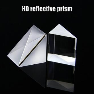 Optische Glazen Prisma Crystal Driehoekig Prisma Haakse Gelijkbenige Prisma Voor Lens Optische K9 Testen Instrument 10*10*10Mm